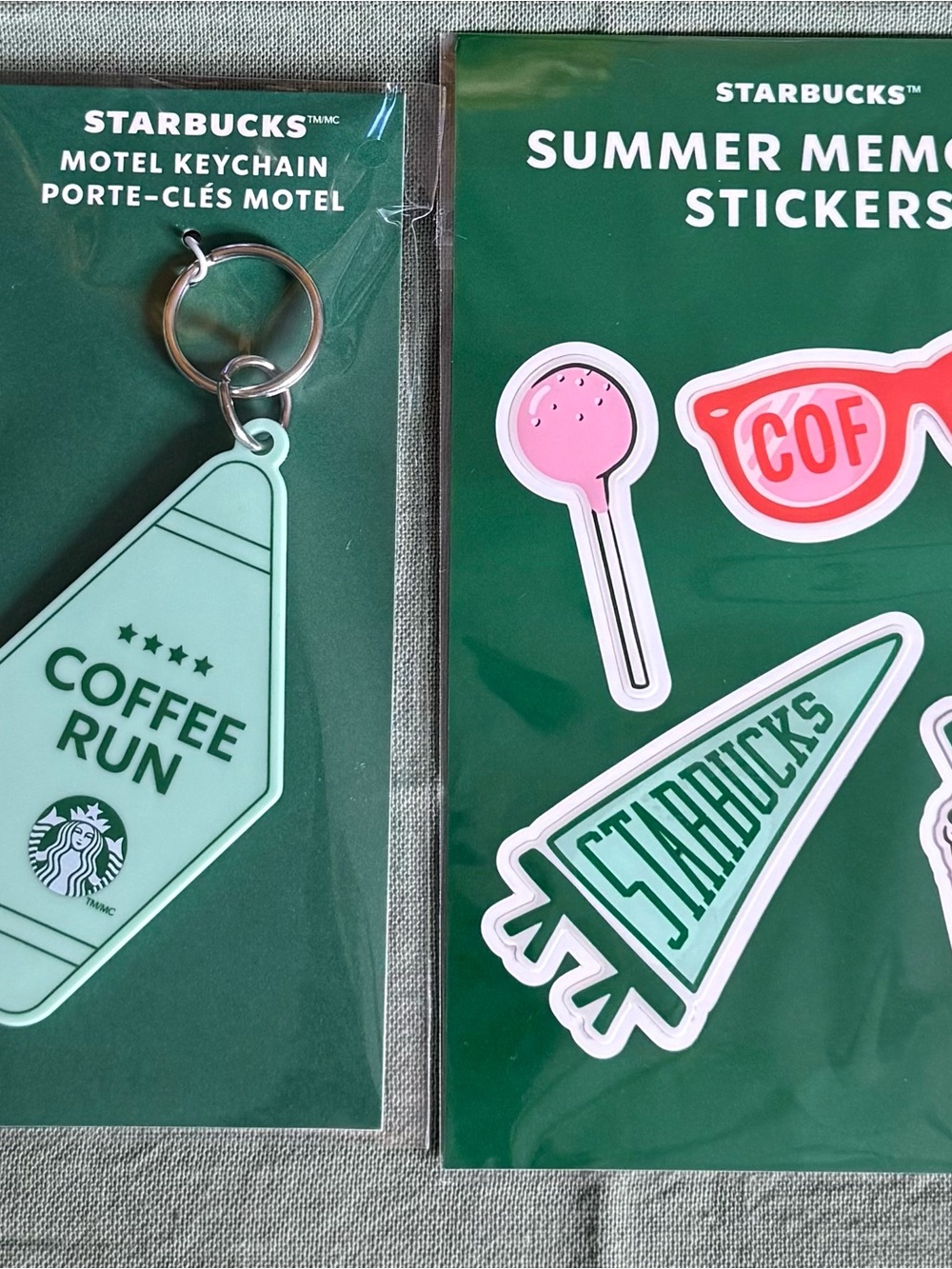 Starbucks Road Trip Bundle - Keychains, Stickers, and Enamel Pin
